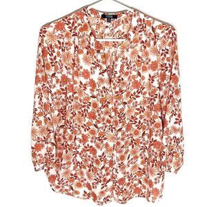 NYDJ 15 Bundle Pack 3/4 Sleeve Mandarin-Collar Pleated Blouse Different Print XS